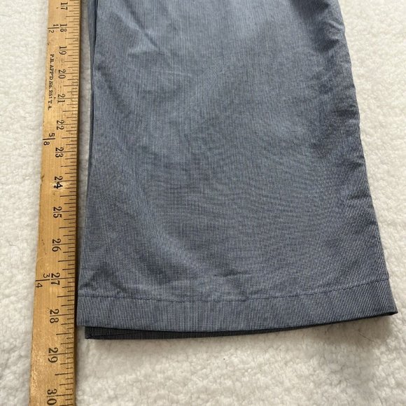 Banana Republic Men's Kentfield Flat Front Micro Check Career Pants 38x28.5 Blue - Picture 7 of 10